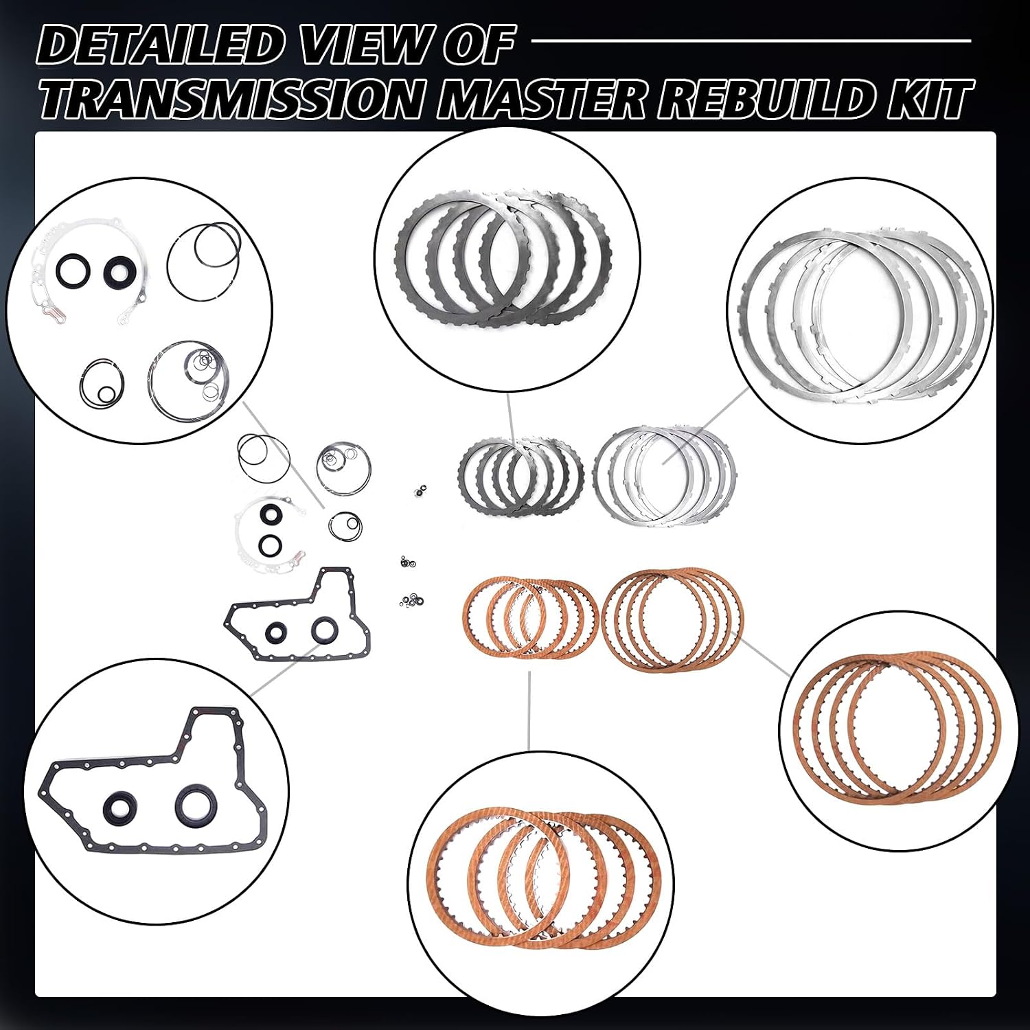 JF010E RE0F09A CVT Master Rebuild Kit Nissan Murano Maxima view 3