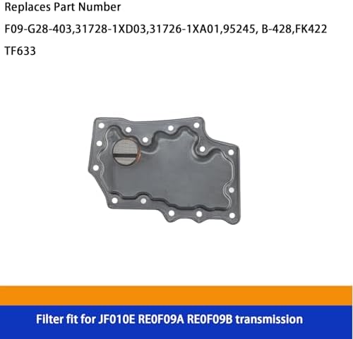 JF010E RE0F09A CVT Filter, Nissan 3.5L V6 22-Bolt Deep Pan view 3