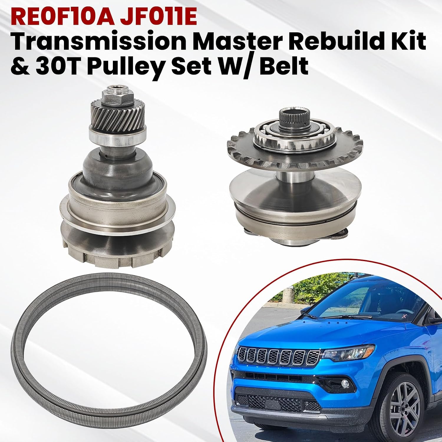 JF011E CVT Master Rebuild Kit with 30T Pulley Set view 2