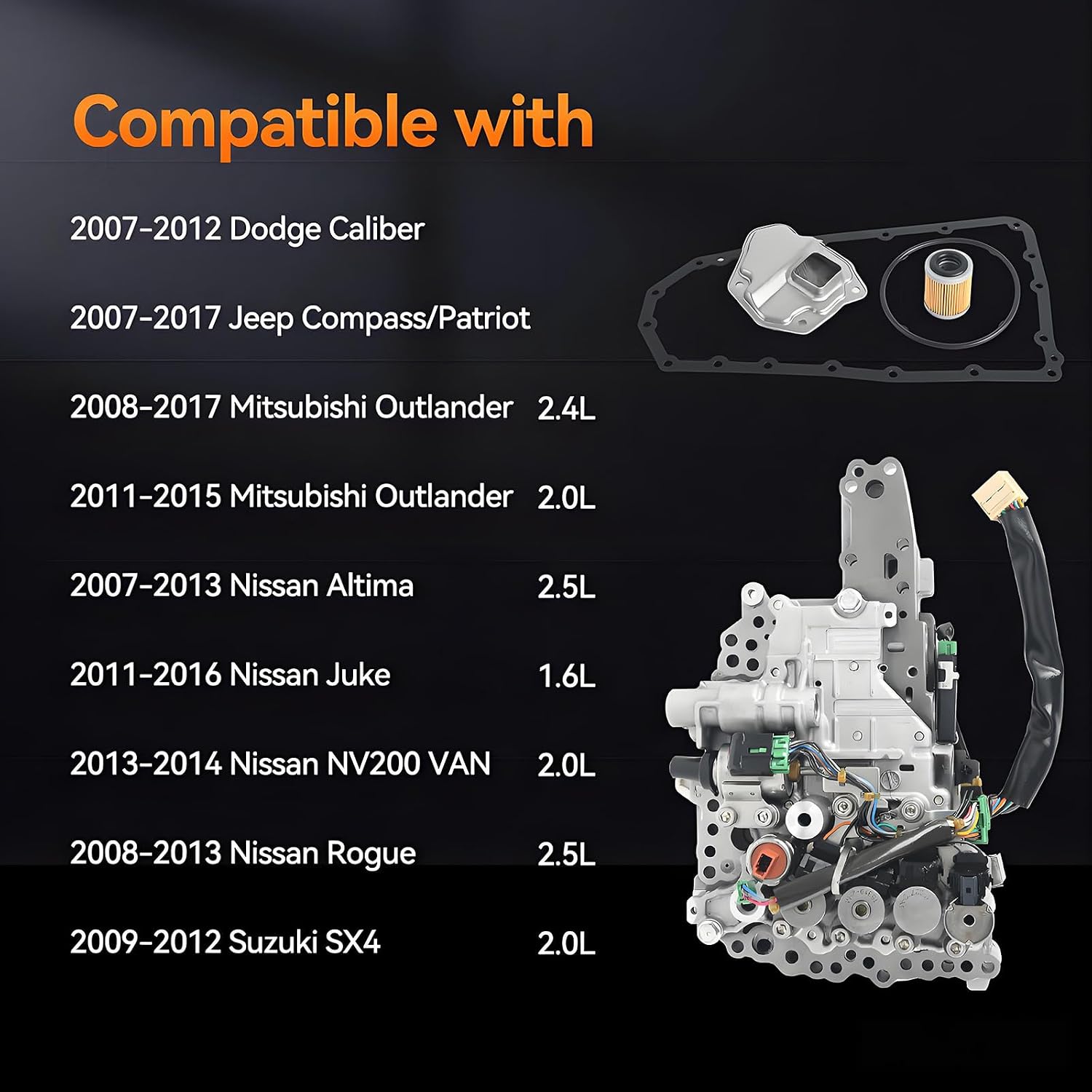 JF011E CVT Transmission Valve Body with Filter Kit view 2