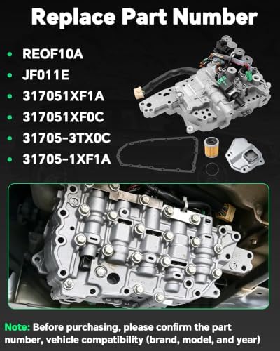 JF011E CVT Transmission Valve Body with Filter Kit view 2