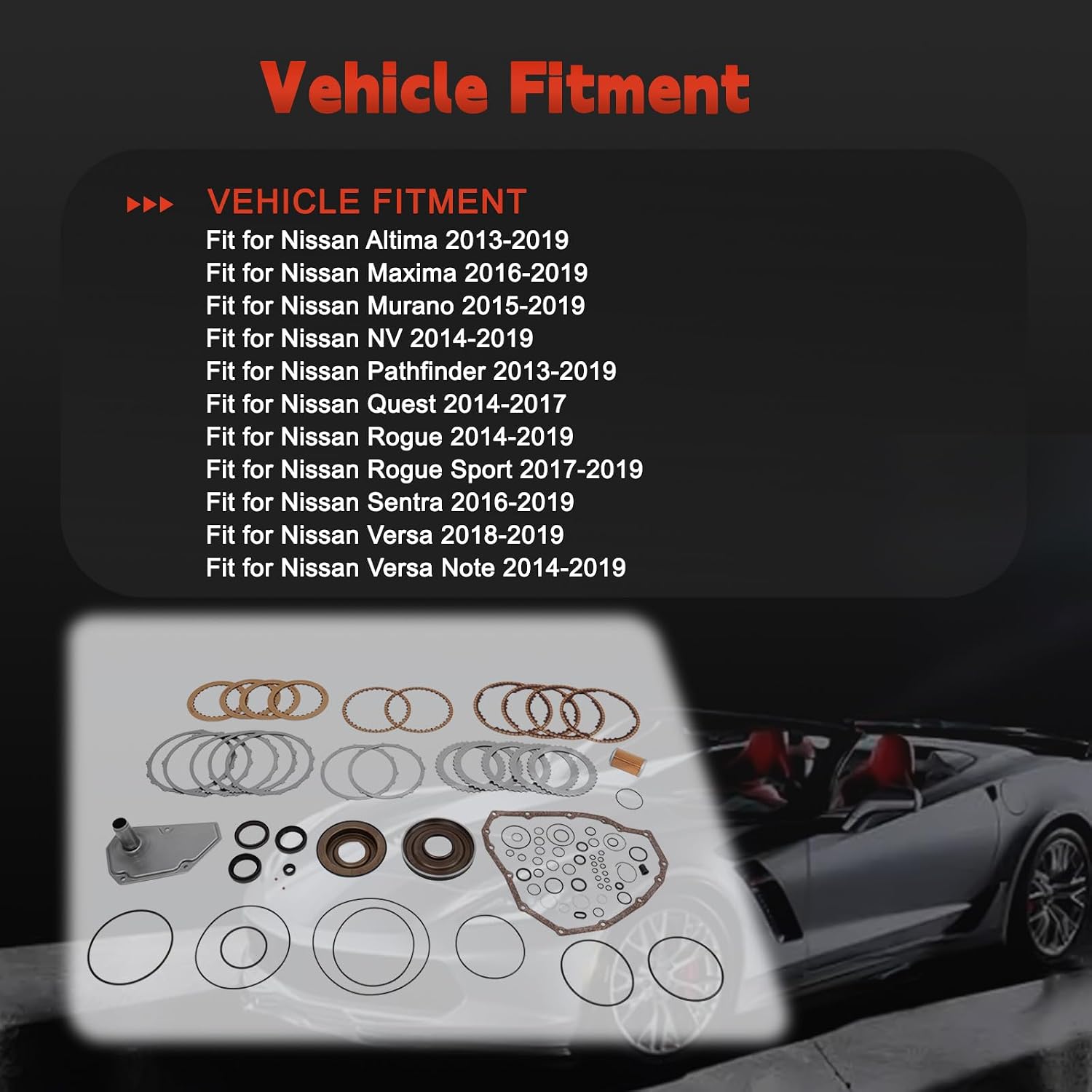JF015E CVT Master Rebuild Kit for Nissan Versa and Sentra view 2