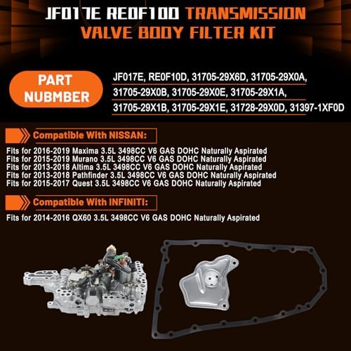 JF017E RE0F10D CVT Valve Body Nissan Altima Murano Pathfinder view 2