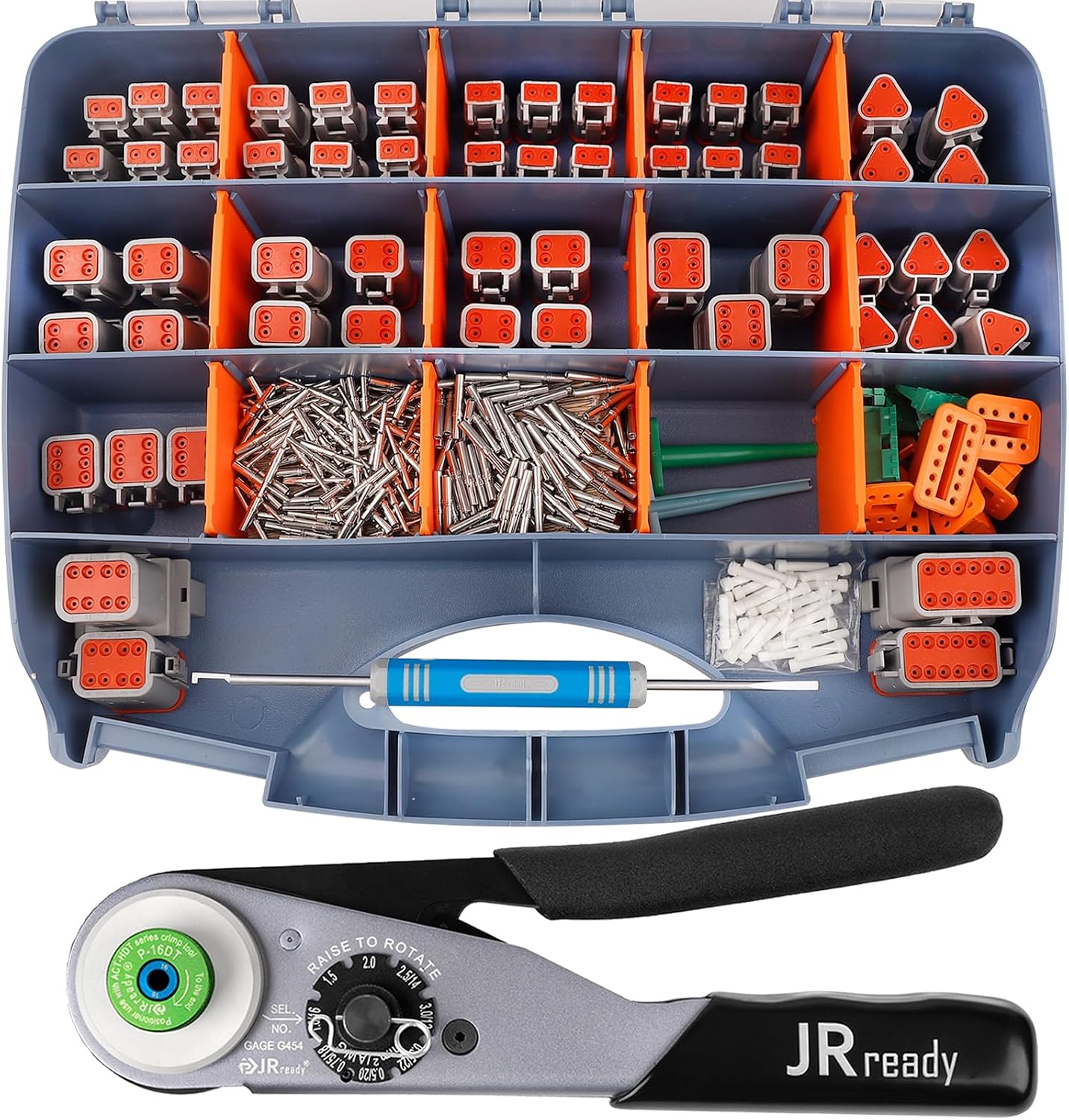 JRready ST6359 Deutsch DT Connector and Crimp Tool Kit