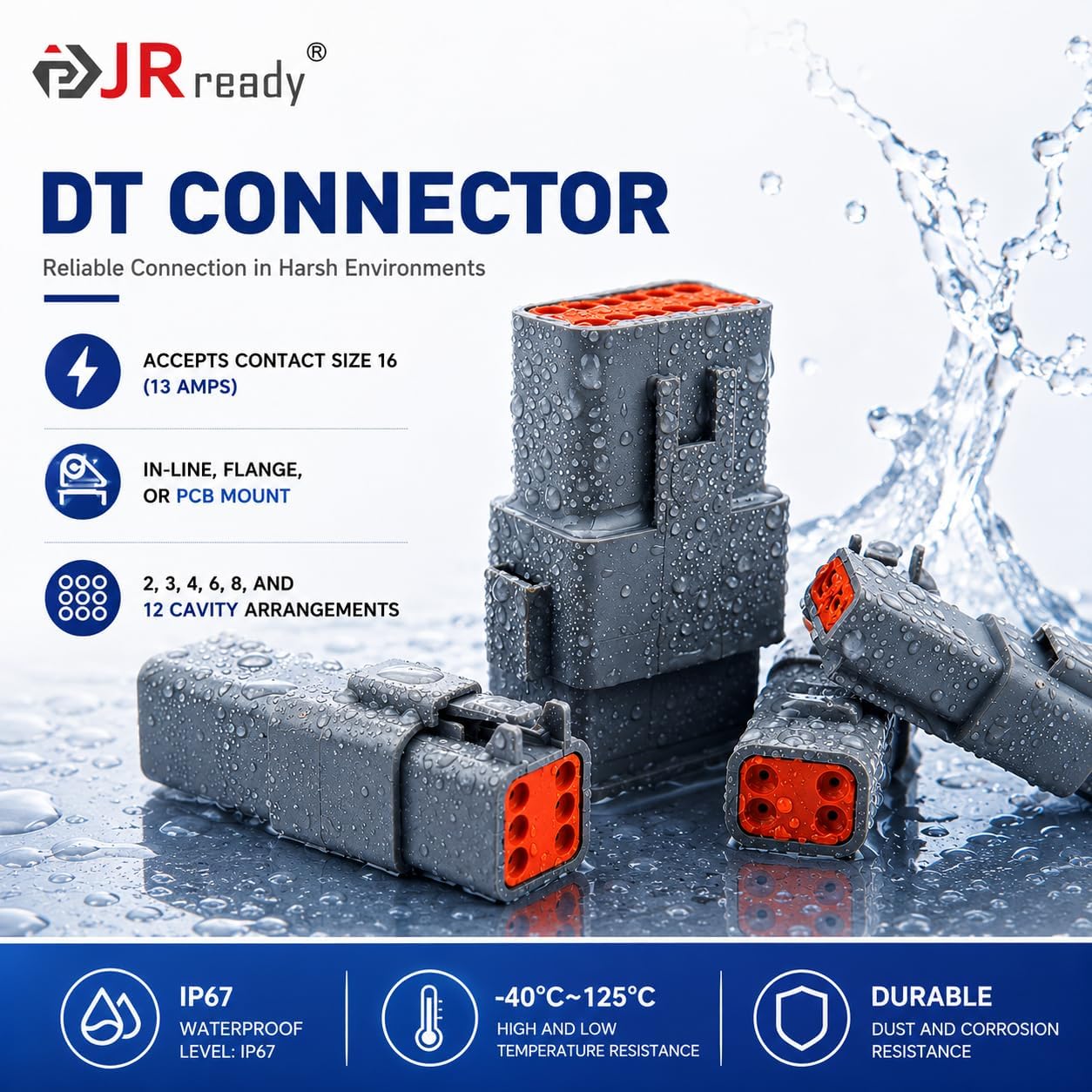 JRready ST6359 Deutsch DT Connector and Crimp Tool Kit view 3