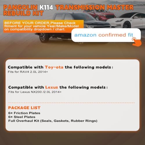 K114 CVT Transmission Master Rebuild Kit for Toyota RAV4 view 2