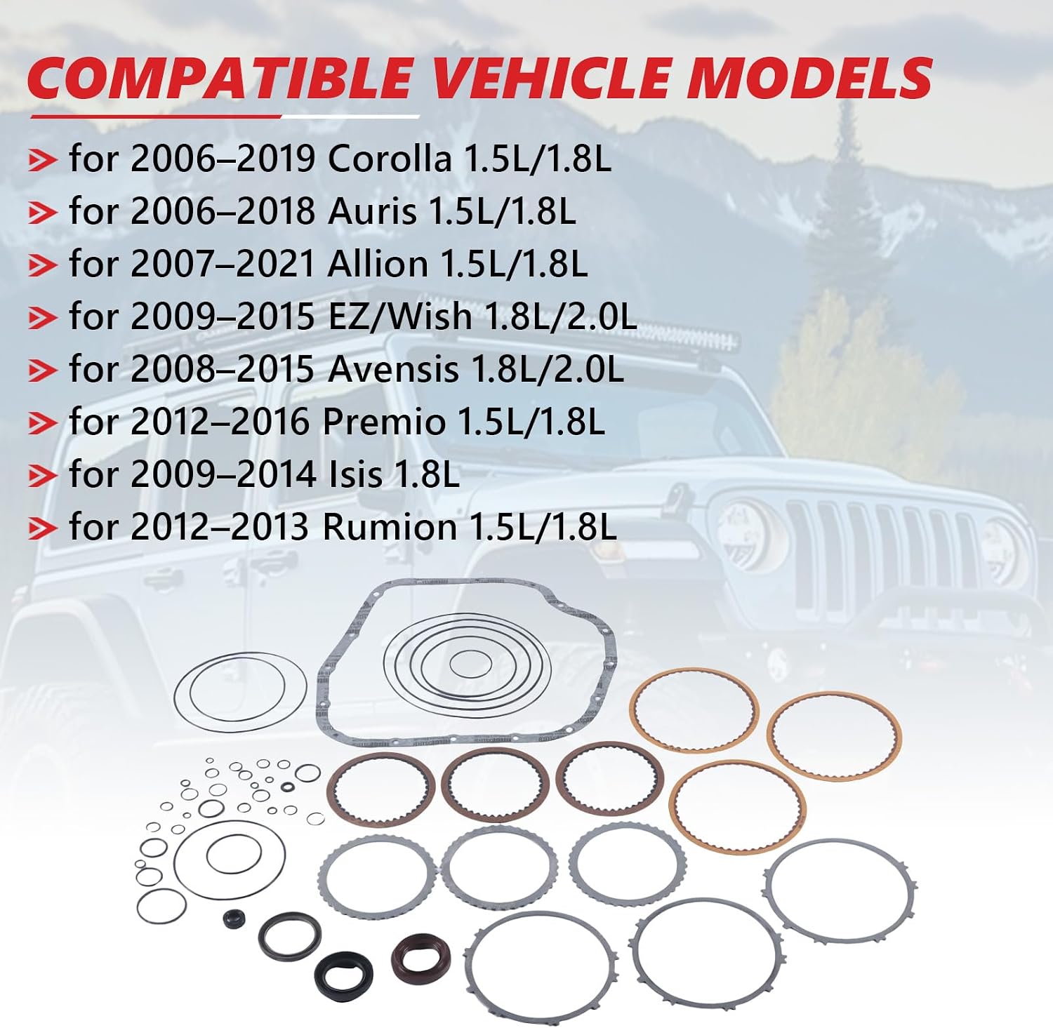 K310 CVT Master Rebuild Kit with Frictions for Toyota Corolla view 2