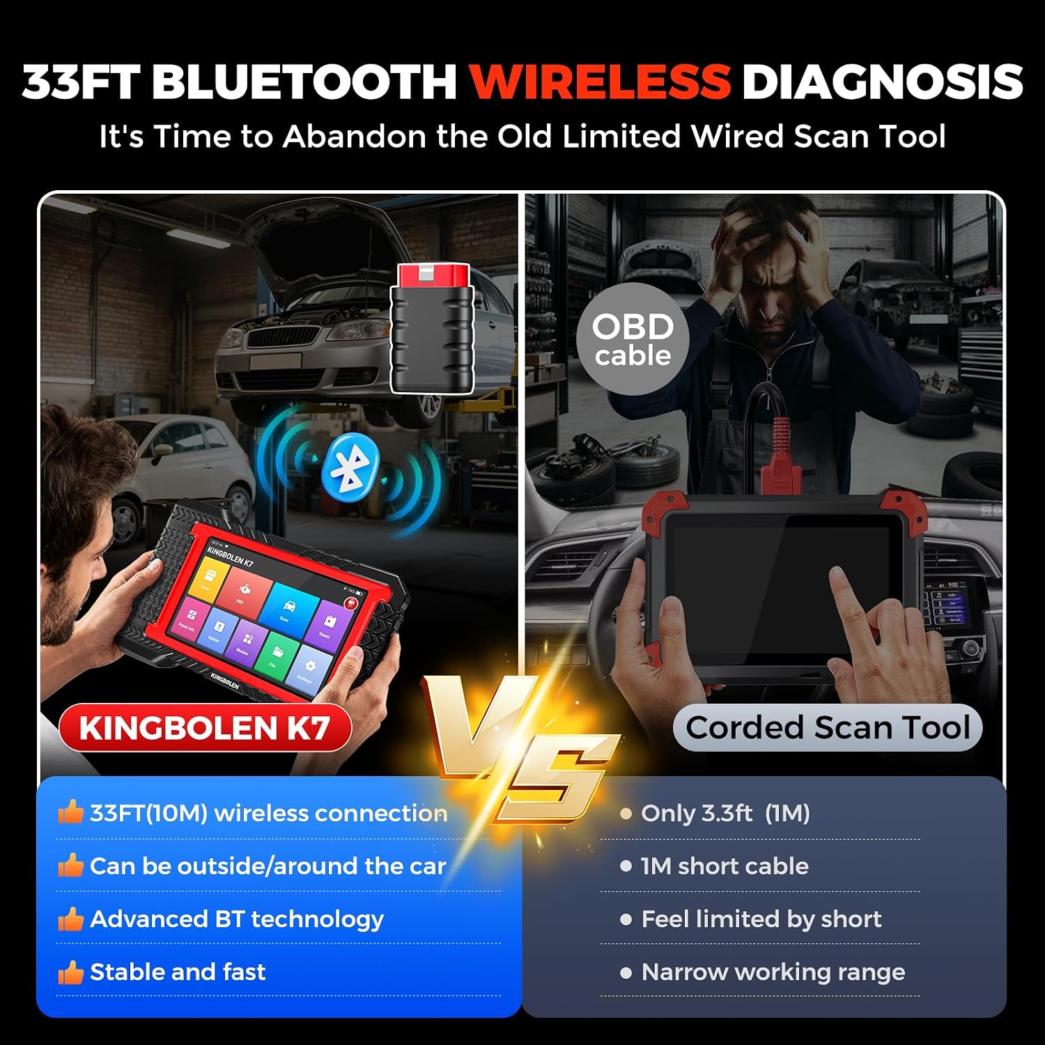 KINGBOLEN K7 Bidirectional Scan Tool with ECU Coding view 3