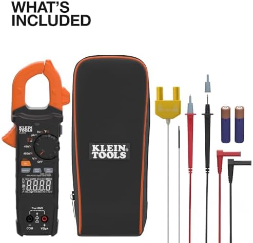Klein CL490 AC/DC Clamp Meter with TRMS Dual Display view 2