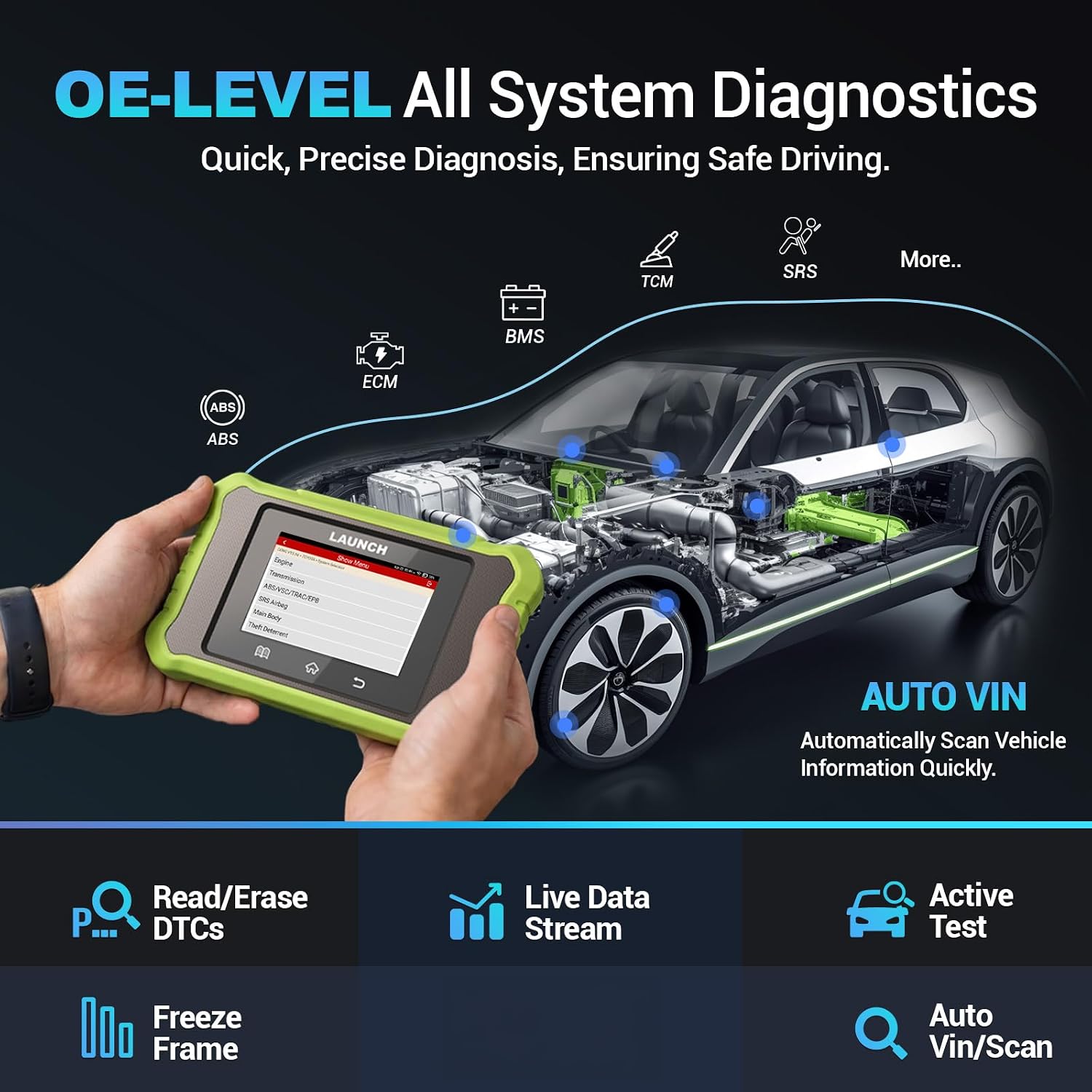 LAUNCH Creader Elite X500 GM Bidirectional Scan Tool view 2