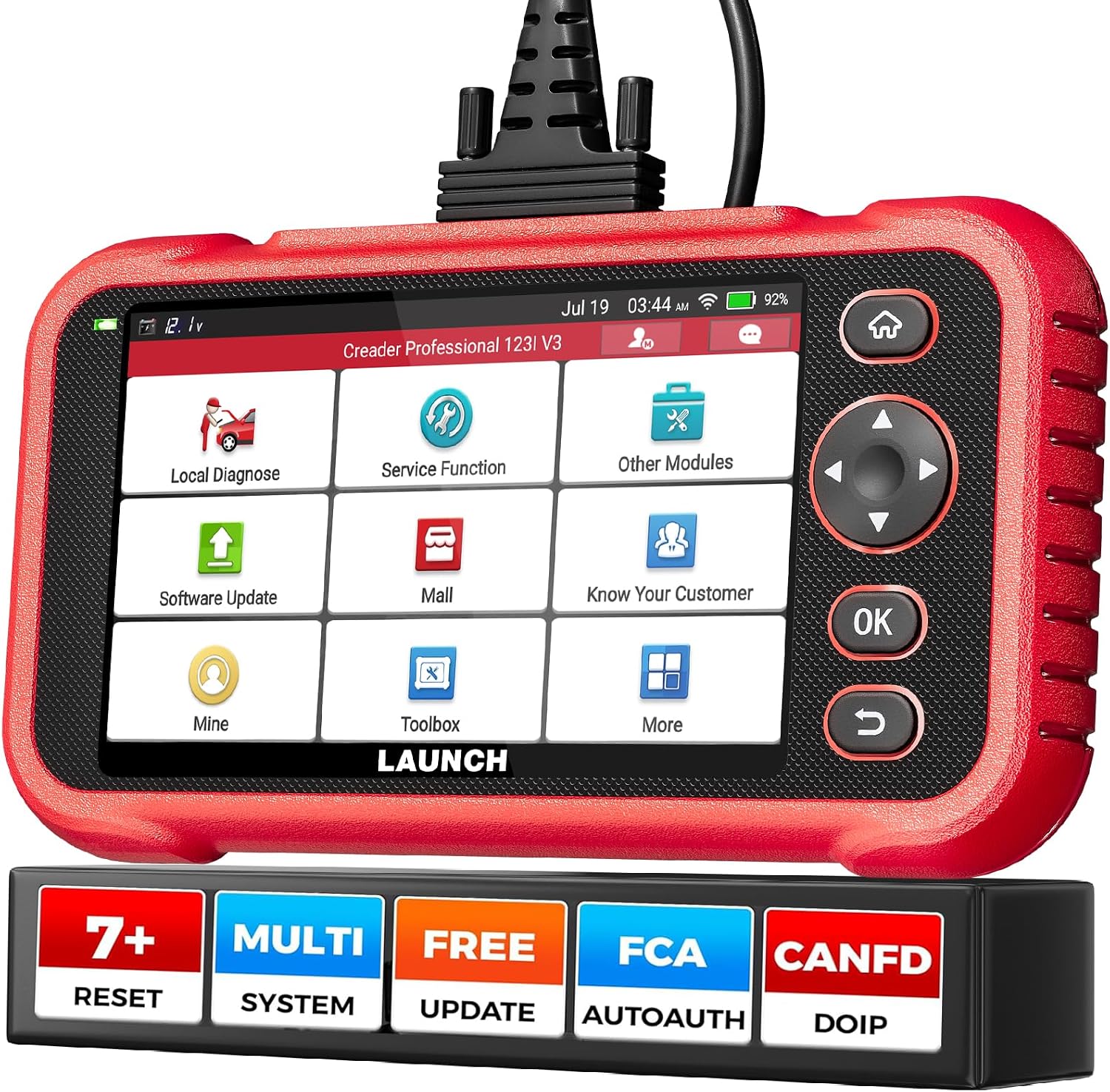 LAUNCH CRP123I V3 Elite Engine Trans ABS SRS OBD2 Scanner