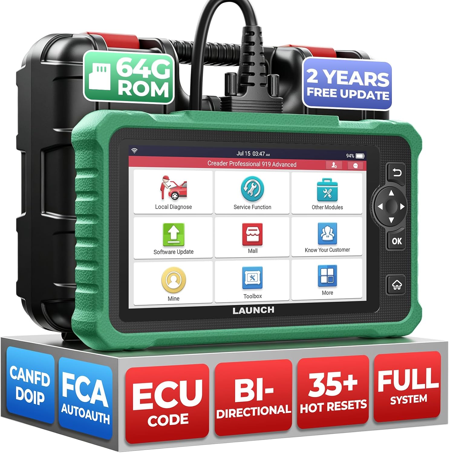 LAUNCH X431 CRP919 Bidirectional Scan Tool with ECU Coding