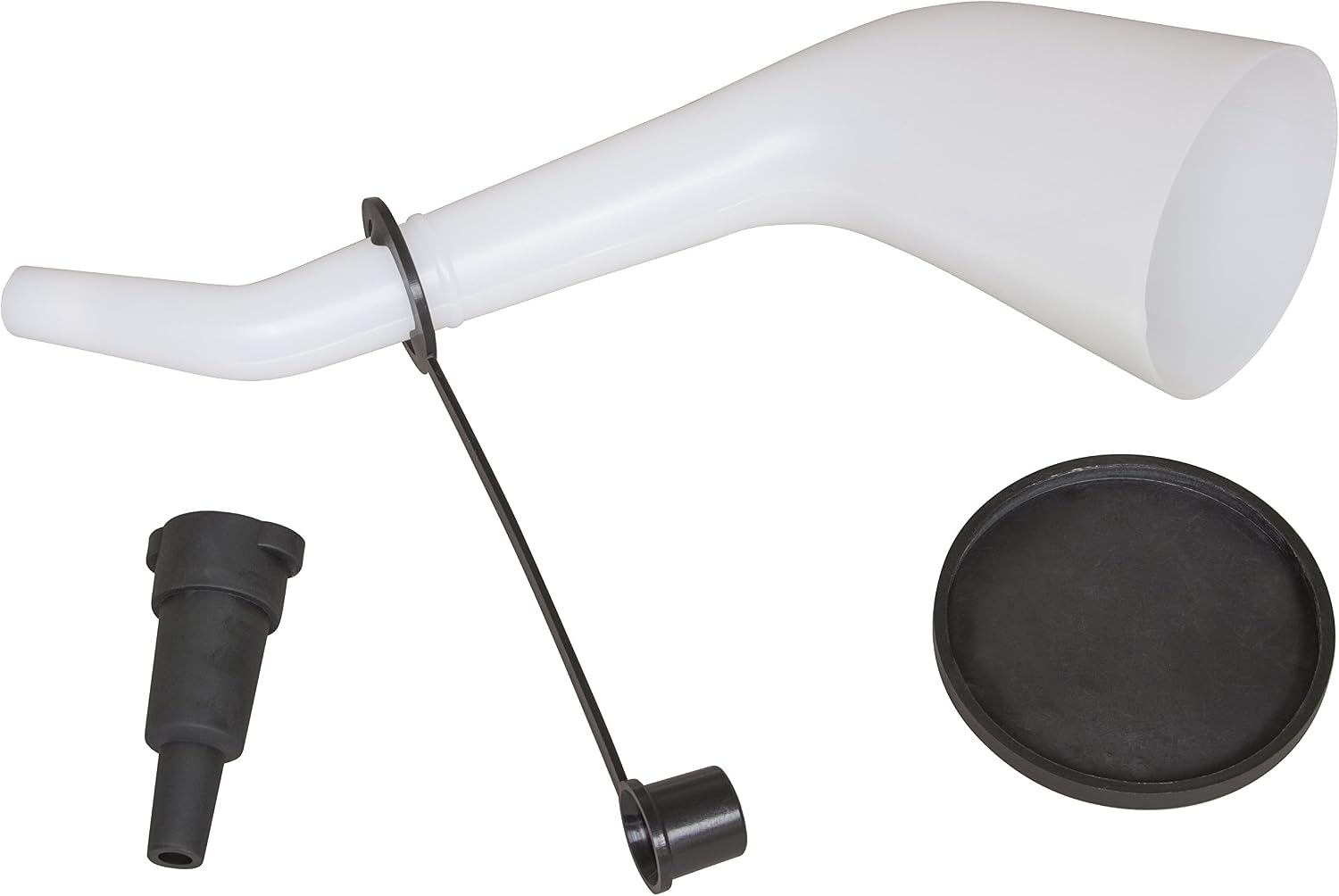 Lisle 18232 Offset Funnel with Cap and Lid