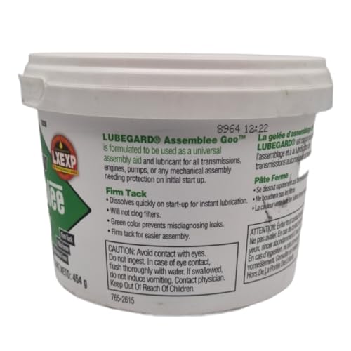 Lubegard 19250 Assemblee Goo Green Firm-Tack Transmission Assembly Gel 16oz view 3