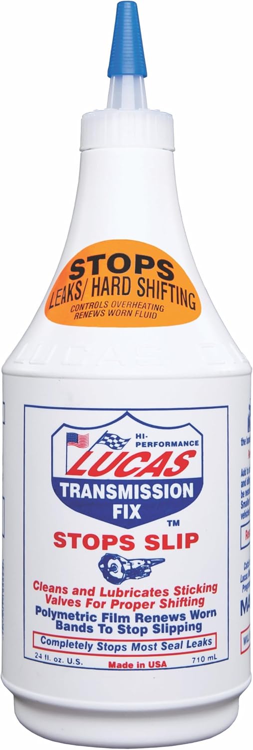 Lucas Transmission Fix, 24 oz, Stops Slip, Hard Shifting, and Seal Leaks