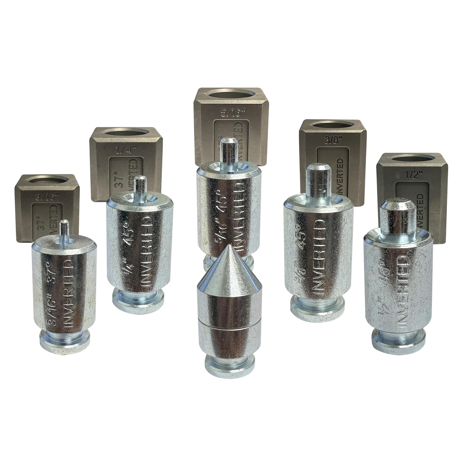 Mastercool 71098 37-Degree AN Flaring Adapter Set 3/16-1/2