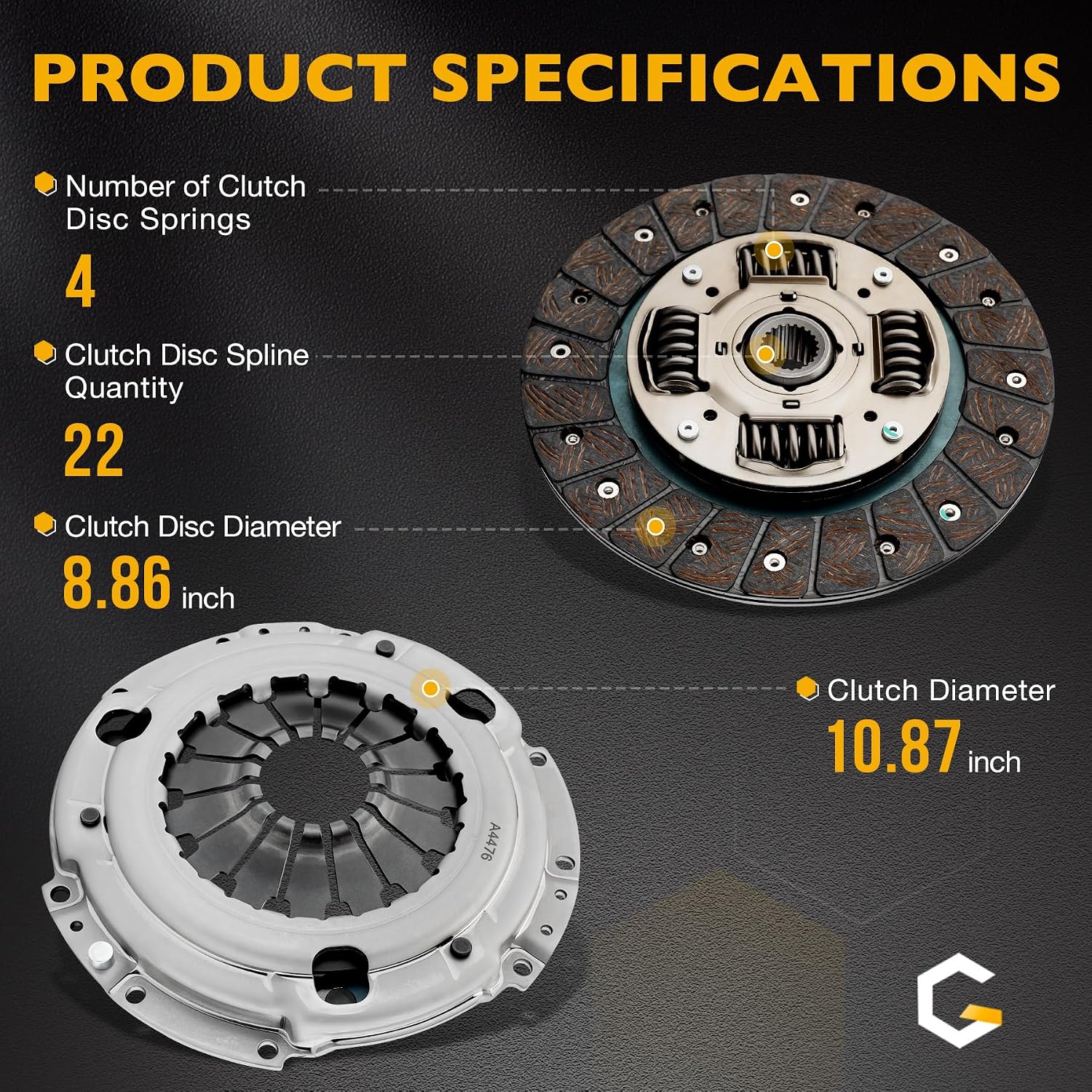 Mazda 3 Clutch Kit 10-066 for 2.0L and 2.3L Manual view 3