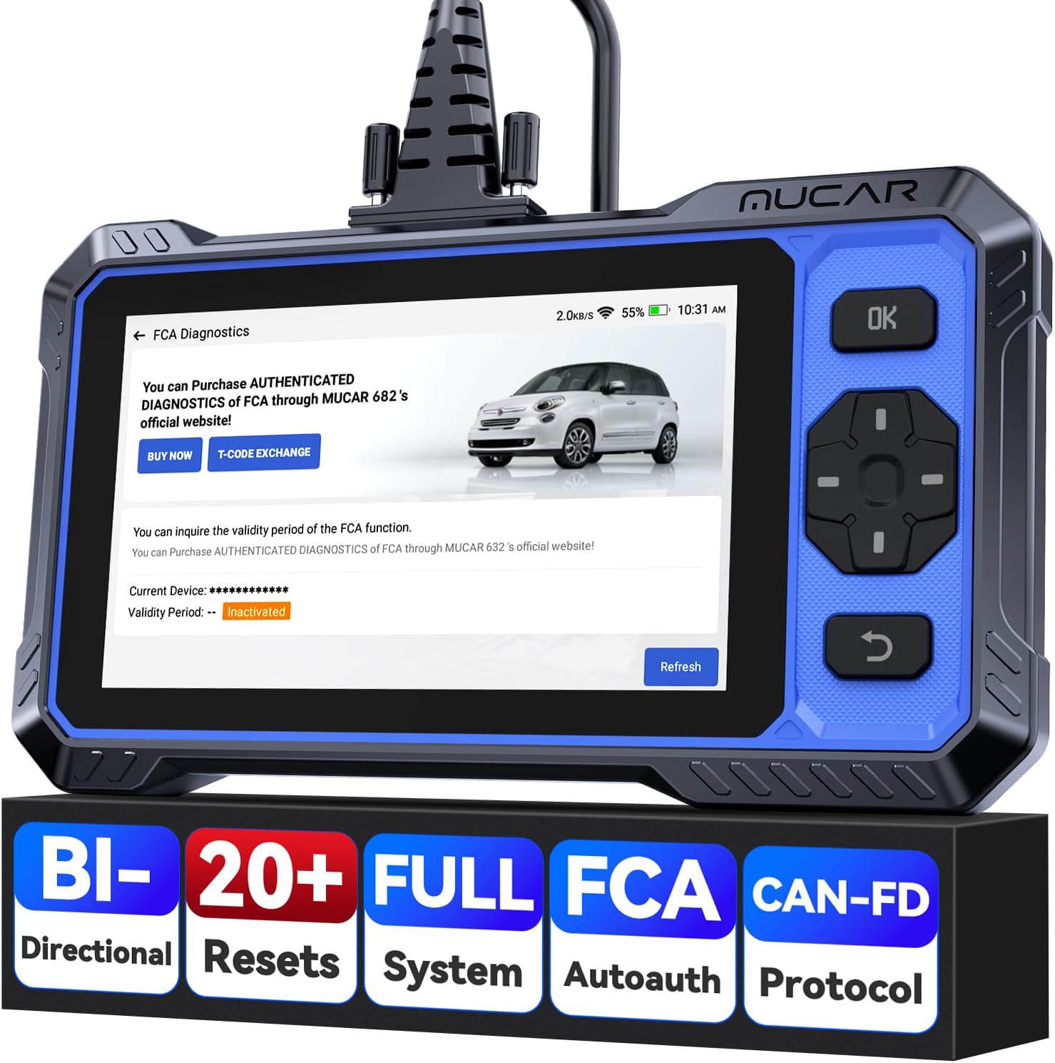MUCAR 682 Bidirectional OBD2 Scanner - Full System