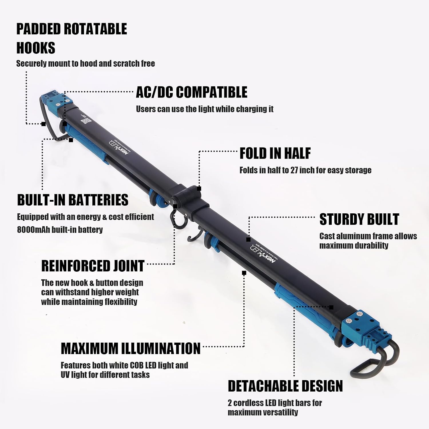 NextLED NT-2220LF-UV Underhood LED Work Light Bar view 2
