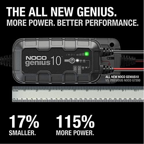 NOCO GENIUS10 10A 6V/12V Smart Battery Charger and Maintainer view 2