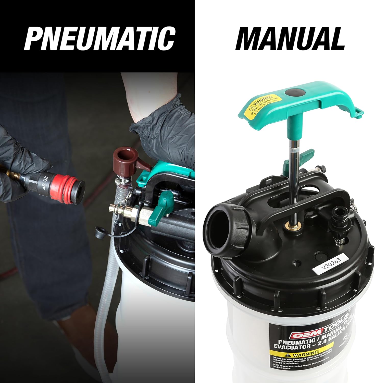 OEMTOOLS 24937 Pneumatic Fluid Extractor 6L ATF Evacuator view 2