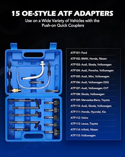 2 Gallon Manual ATF Refill Pump with 15 Fill Adapters view 2
