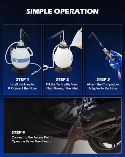 2 Gallon Manual ATF Refill Pump with 15 Fill Adapters view 3