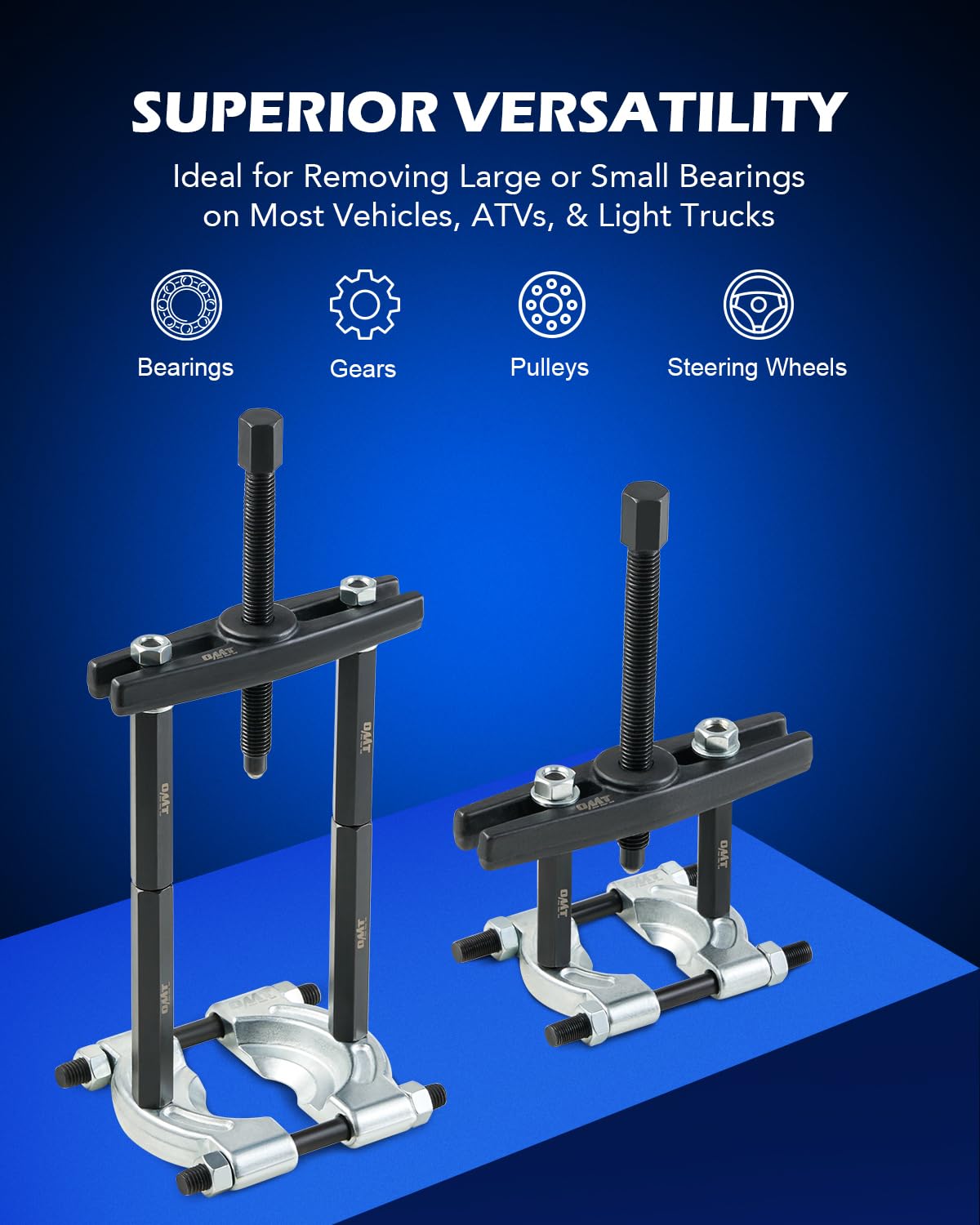 5-Ton Bearing Separator & Puller Set, 2-in and 3-in Jaws view 3
