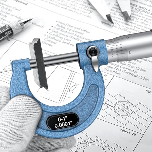 0-1 Inch Outside Micrometer, 0.0001" Graduation with Carbide Anvils and Standard view 3