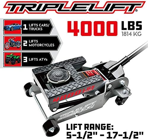 Powerbuilt 620422E 2-Ton Triple Lift Floor Jack view 2