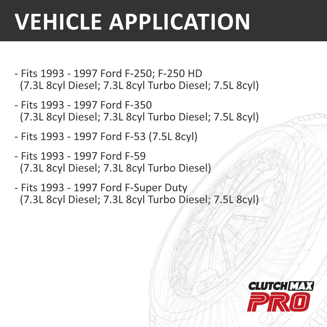 Pre-Bled Clutch Master and Slave Cylinder, Ford F250 view 2