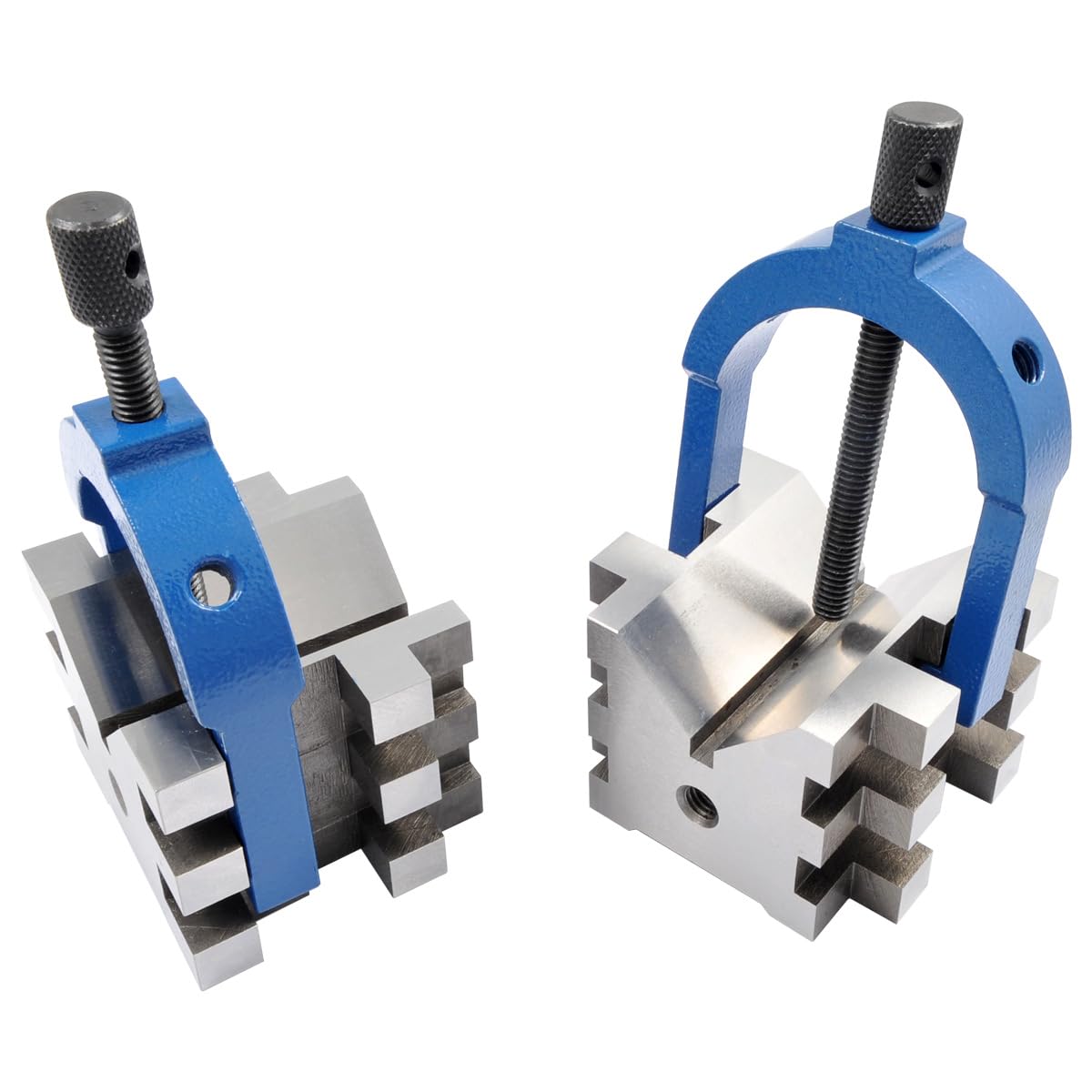 Precision V-Block and Clamp Pair for Shaft Runout Checks