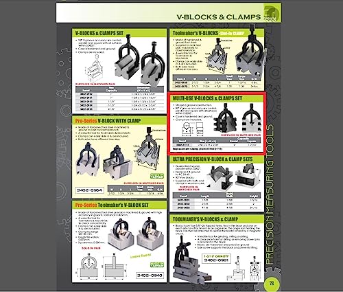 Precision V-Block and Clamp Pair for Shaft Runout Checks view 2