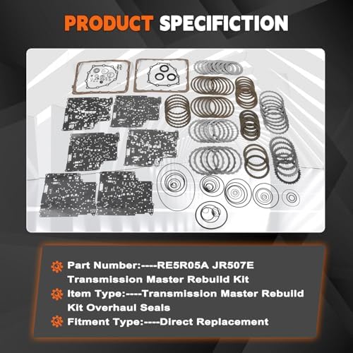 RE5R05A JR507E Master Rebuild Kit Nissan Titan Armada view 3