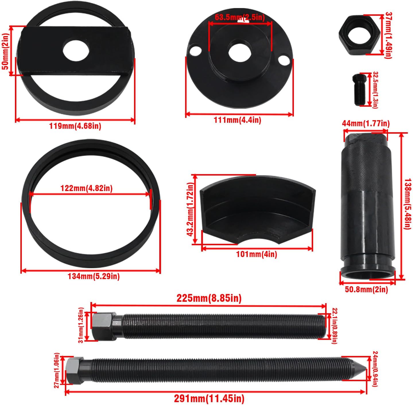 Rear Main Seal Remover Installer Kit Ford 7.3L Diesel view 2