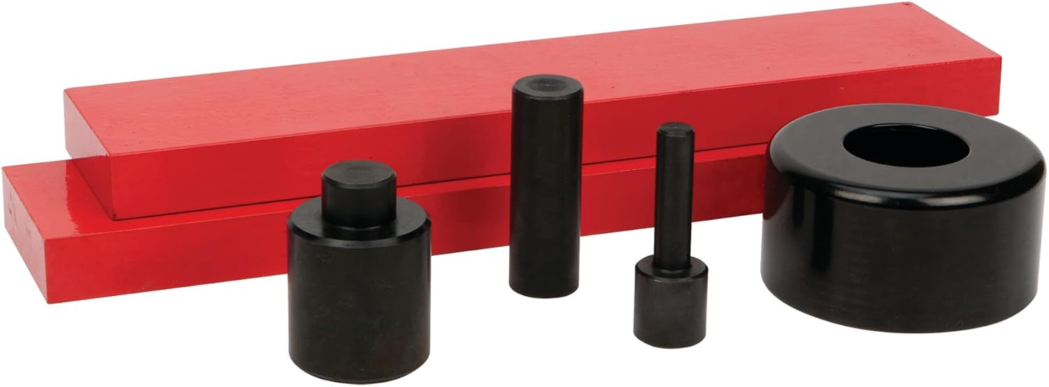 6-Piece Shop Press Accessory Kit with Punches and Plates