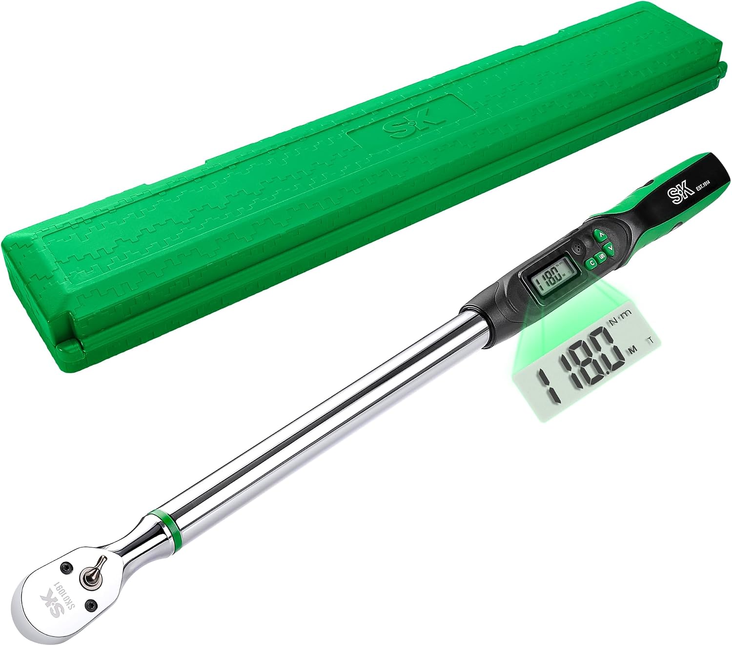 SK 1/2 Inch Drive Digital Torque Wrench 17-340 Nm