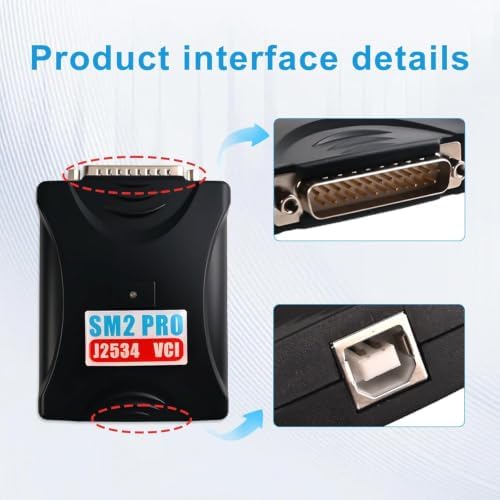 SM2 PRO J2534 ECU and TCM Programming Interface view 3