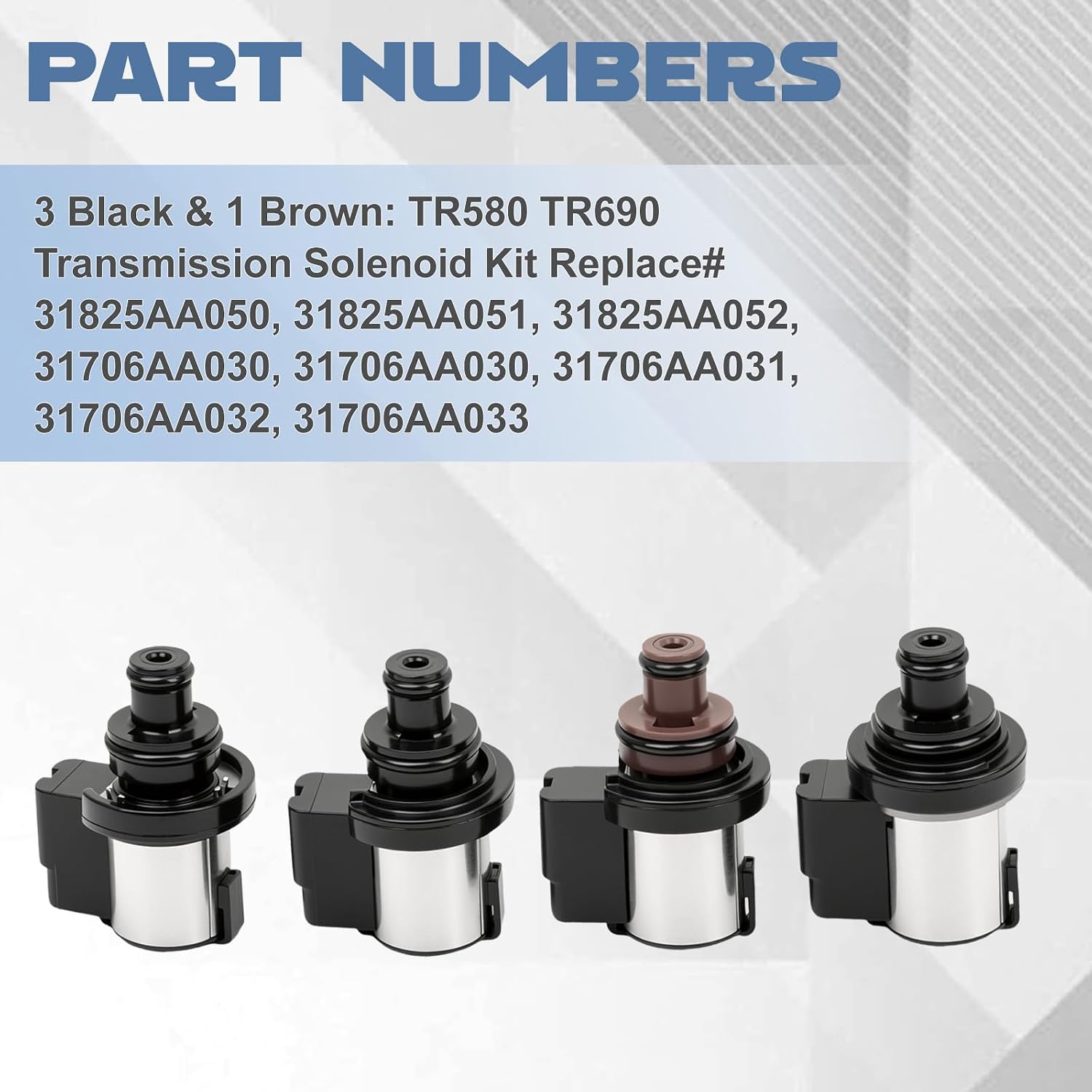 Subaru TR580 CVT Transmission Solenoid Kit, 4-Piece view 3