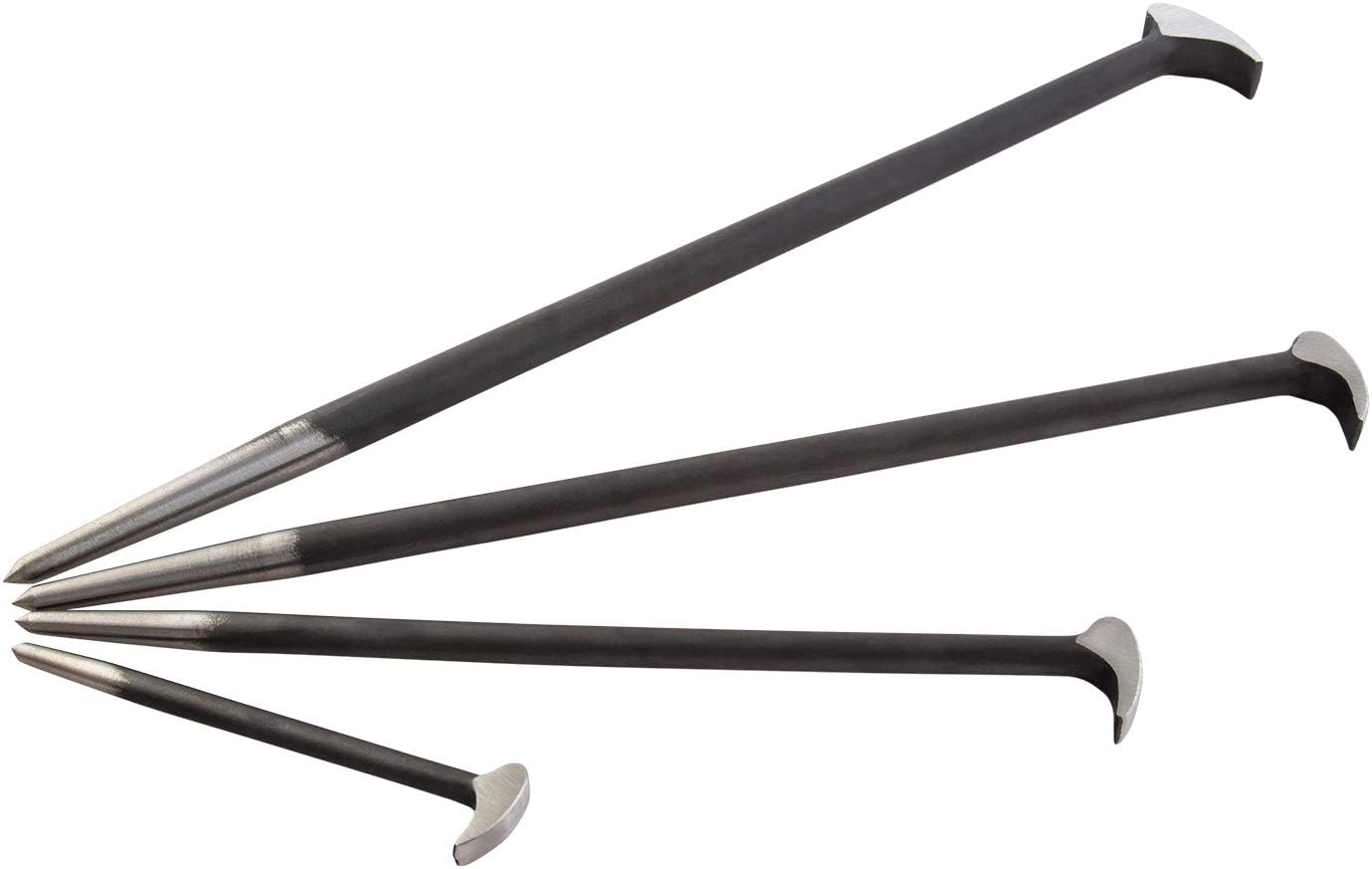 Sunex 9804 Rolling Head Pry Bar Set, 6 to 20 Inch, 4-Piece