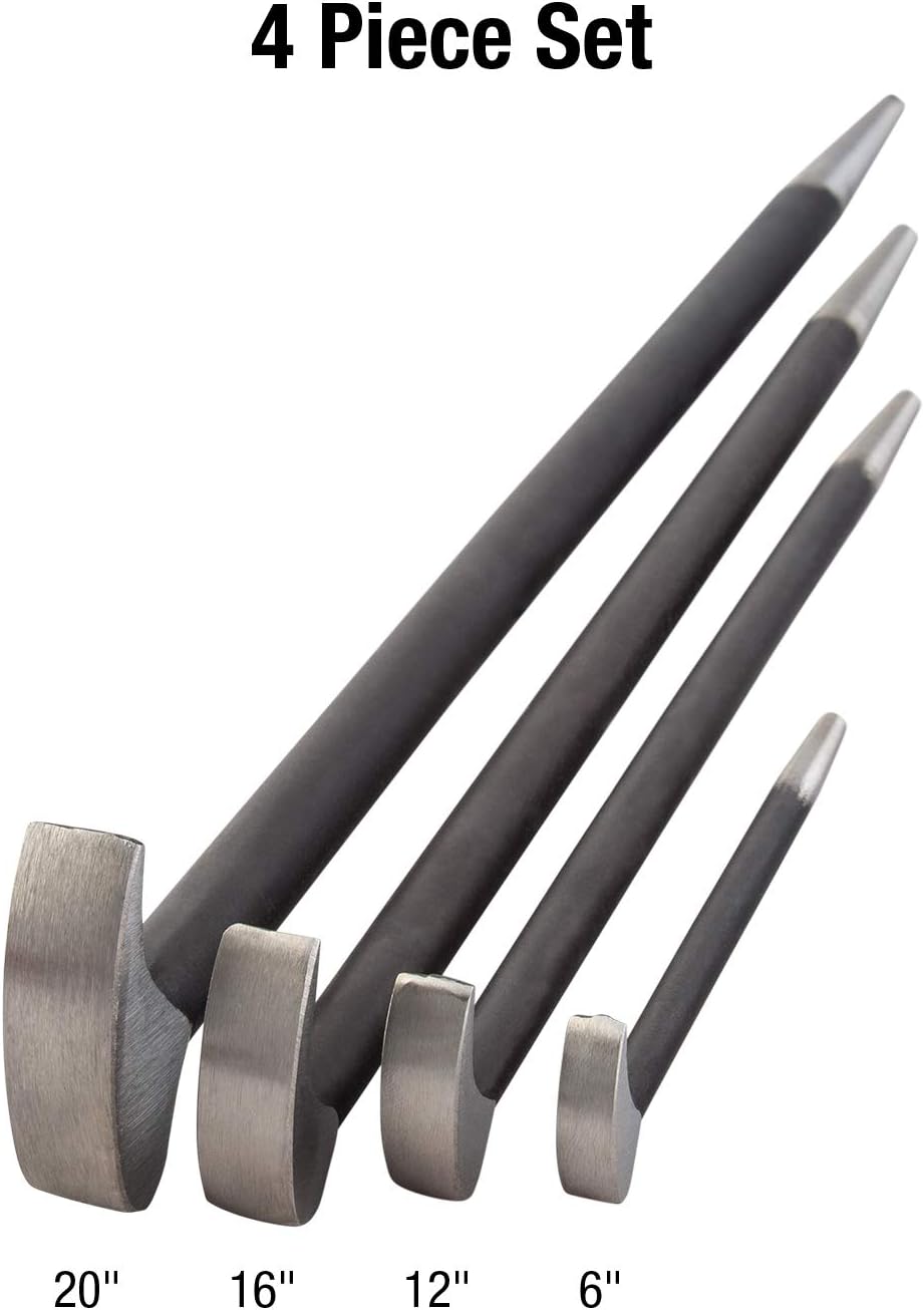 Sunex 9804 Rolling Head Pry Bar Set, 6 to 20 Inch, 4-Piece view 3