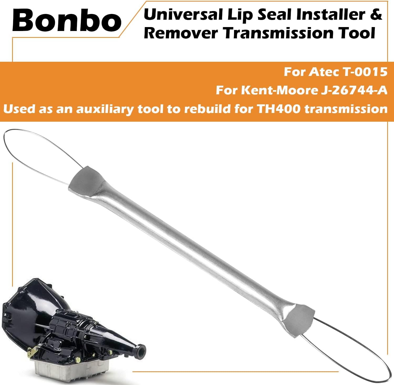 T-0015 Lip Seal Installer and Remover Transmission Tool (2-Piece) for TH400 and Rebuild Work view 2