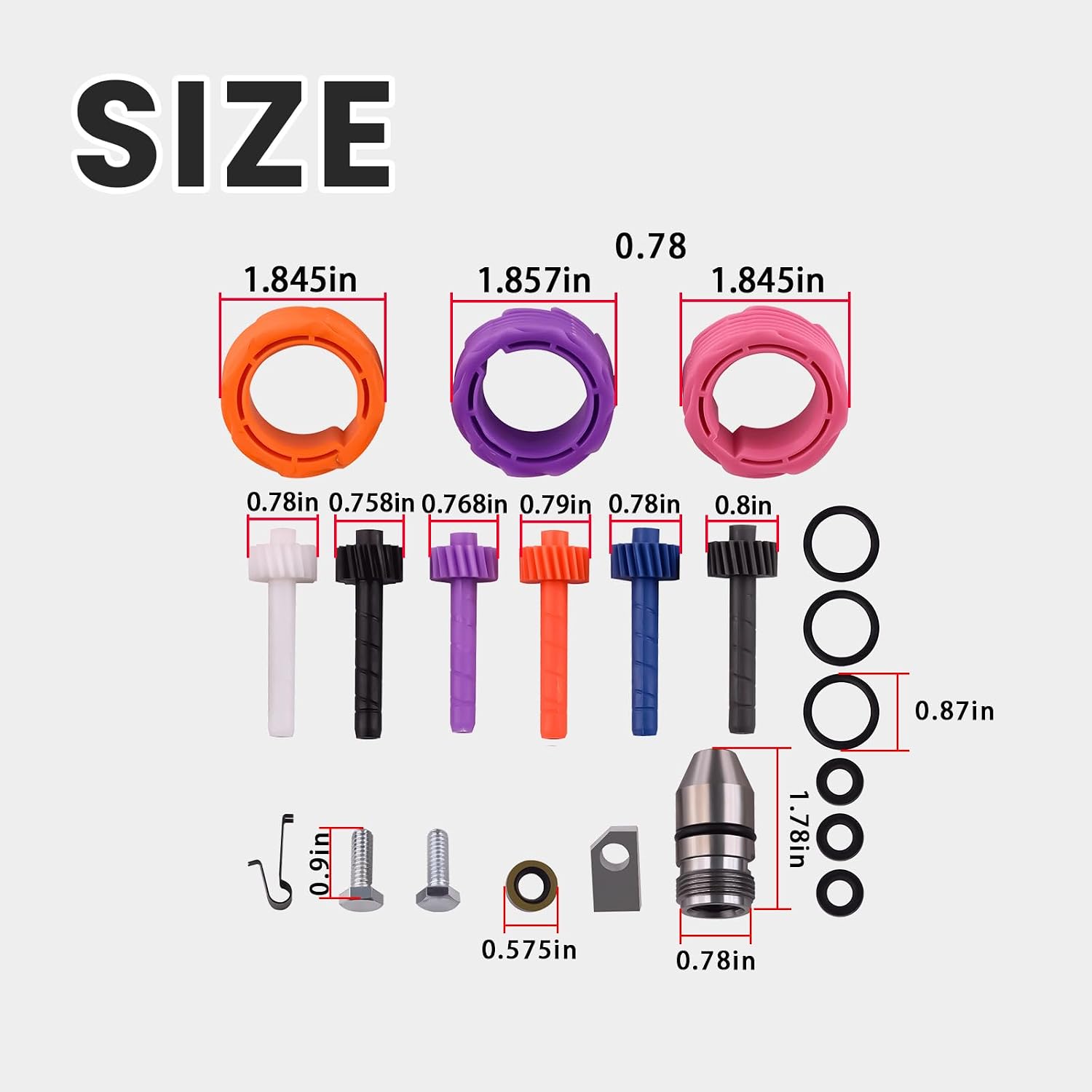 TH350 Speedometer Drive and Driven Gear Kit, 21 Piece view 3