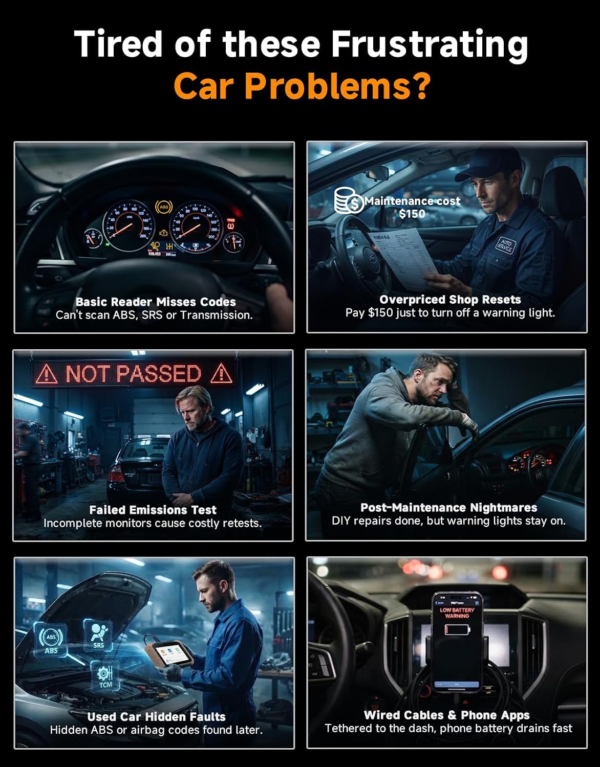 THINKCAR 641 Wireless OBD2 Scanner for Transmission Codes view 2