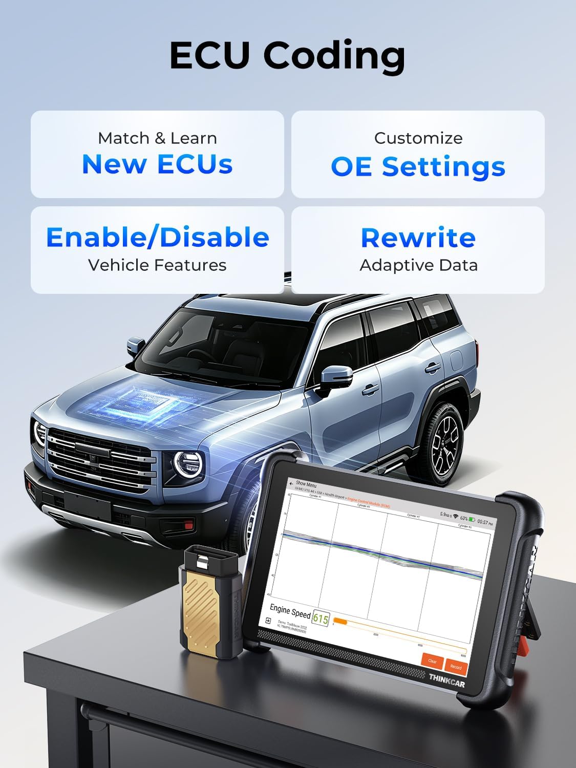 THINKSCAN 689BT Bidirectional Scan Tool with ECU Coding view 3
