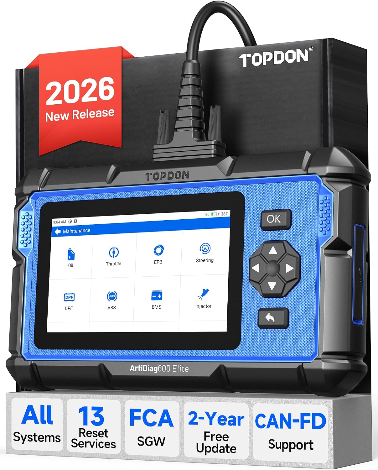TOPDON AD500 OBD2 Scanner - Engine ABS SRS Transmission Diagnostics view 2