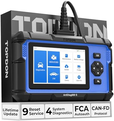 TOPDON AD600S OBD2 Scanner - ABS SRS Transmission, 9 Resets view 2