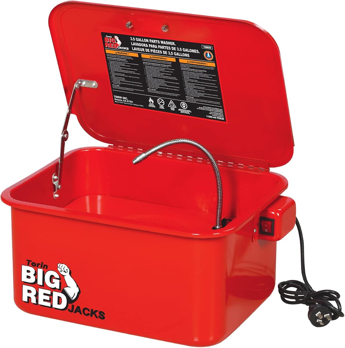 Torin T10035 Bench Parts Washer 3.5 Gallon 110V Pump