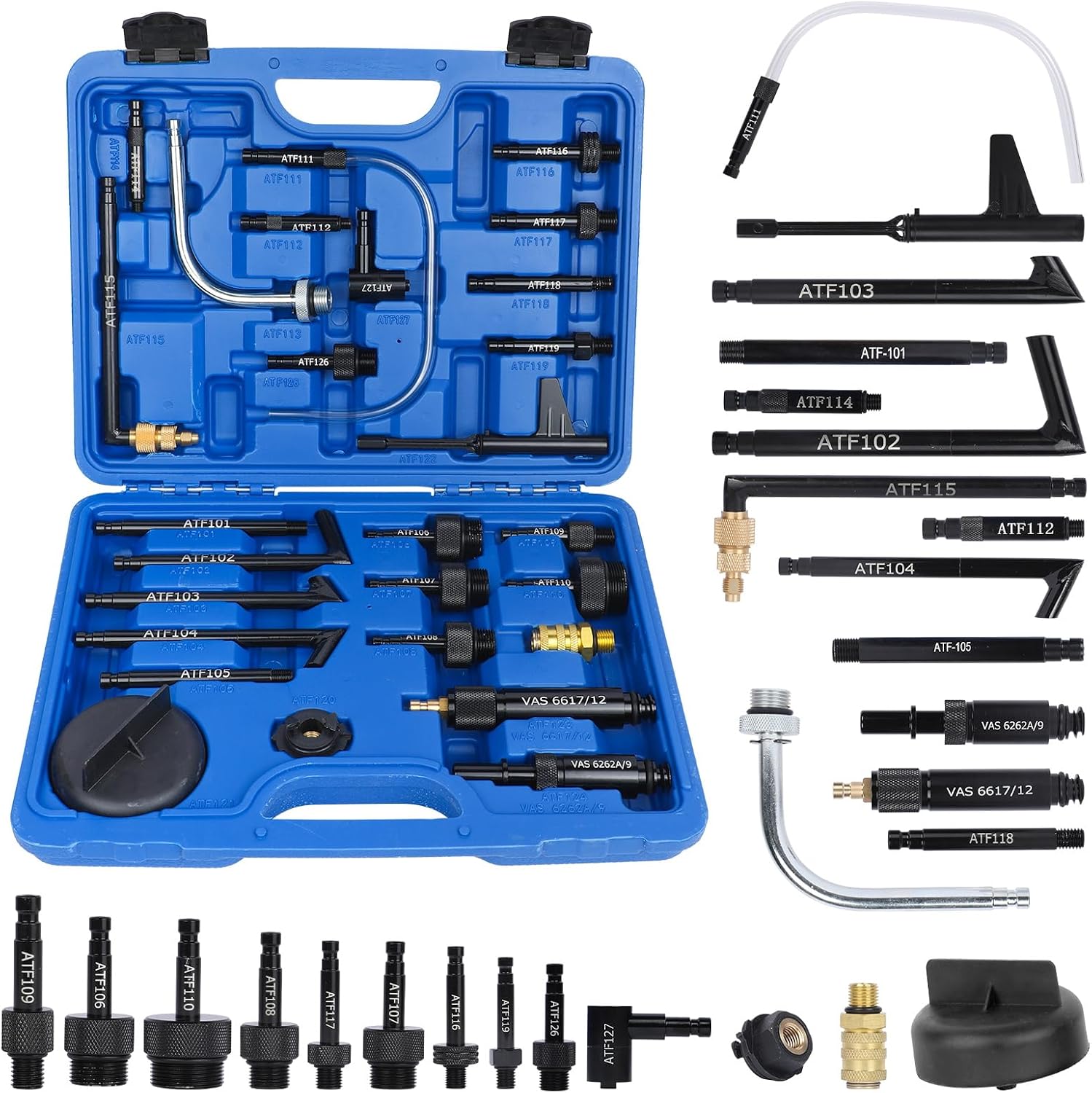 27-Piece Transmission Fluid Fill Adapter Kit for Sealed and Hard-to-Reach ATF Systems