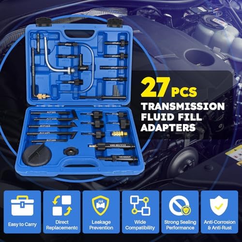 27-Piece Transmission Fluid Fill Adapter Kit for Sealed and Hard-to-Reach ATF Systems view 2